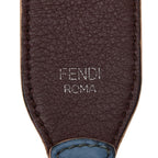 Fendi Light Blue Brown Leather — view 5
