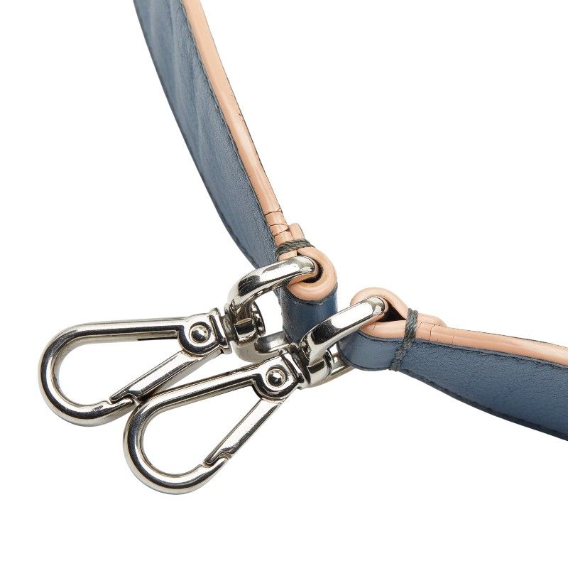 Fendi Light Blue Brown Leather — view 3