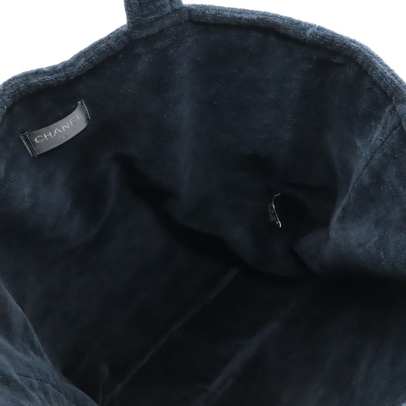 Chanel Coco Mark Beach Tote Bag Large Shoulder Pile — view 6