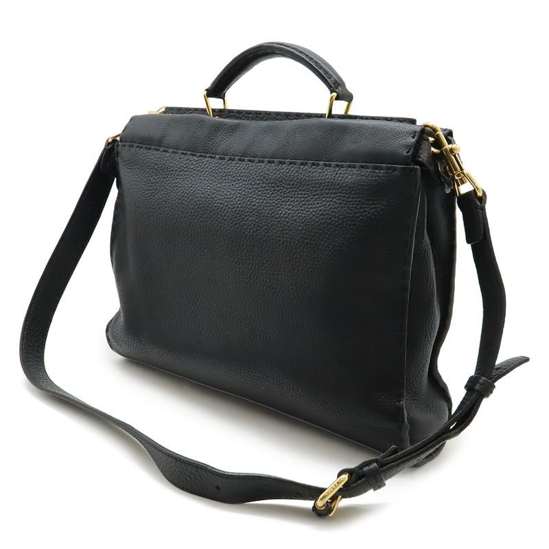 Fendi Selleria Peekaboo Fit Business Bag Briefcase Handbag 2-Way Shoulder — view 2