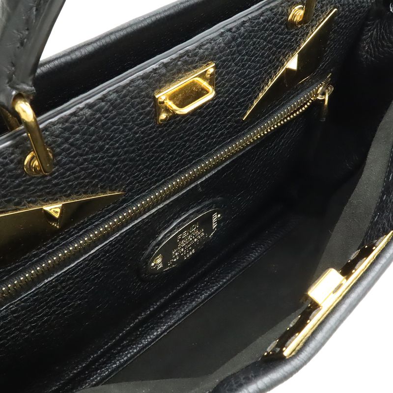 Fendi Selleria Peekaboo Fit Business Bag Briefcase Handbag 2-Way Shoulder — view 9