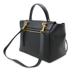 Celine Belt Bag Mini Tote 2-Way Shoulder Grained Calfskin Black — view 2