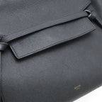 Celine Belt Bag Mini Tote 2-Way Shoulder Grained Calfskin Black — view 8
