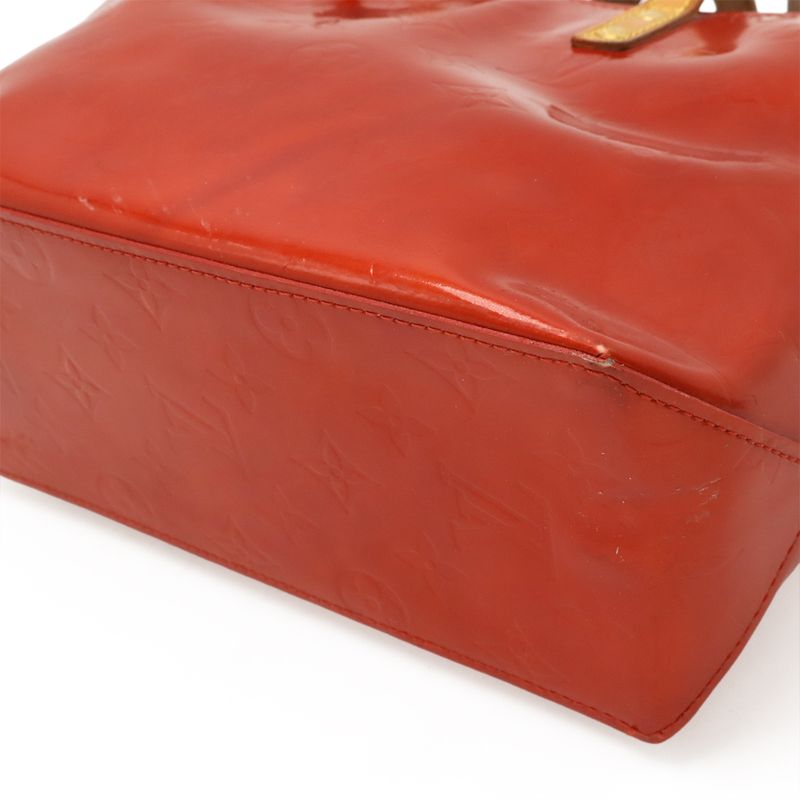 Louis Vuitton Monogram Vernis Reed PM Handbag Mini Tote Bag Rouge Red — view 3