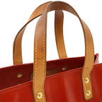 Louis Vuitton Monogram Vernis Reed PM Handbag Mini Tote Bag Rouge Red — view 4