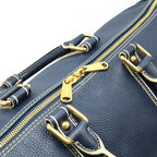 Louis Vuitton Tobago Keepall 50 Boston Bag Travel Purse Leather Navy — view 5