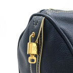 Louis Vuitton Tobago Keepall 50 Boston Bag Travel Purse Leather Navy — view 8