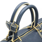Louis Vuitton Tobago Keepall 50 Boston Bag Travel Purse Leather Navy — view 4