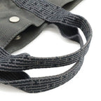 Hermes Her Line Tote MM Bag Handbag Canvas Gray Black Silver Hardware New — view 4