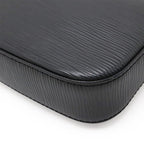 Louis Vuitton Epi Pochette Accessory Pouch Handbag Noir Black Silver Hardware — view 3