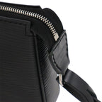 Louis Vuitton Epi Pochette Accessory Pouch Handbag Noir Black Silver Hardware — view 7