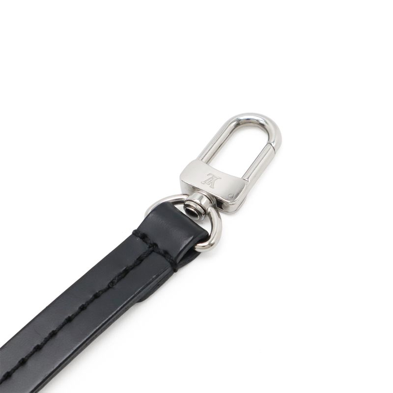 Louis Vuitton Epi Pochette Accessory Pouch Handbag Noir Black Silver Hardware — view 6