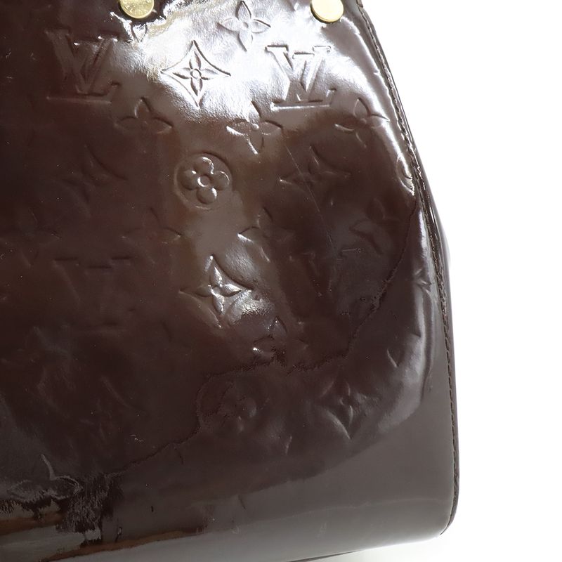 Louis Vuitton Monogram Vernis MM Tote 2-Way Shoulder Bag Enamel — view 9