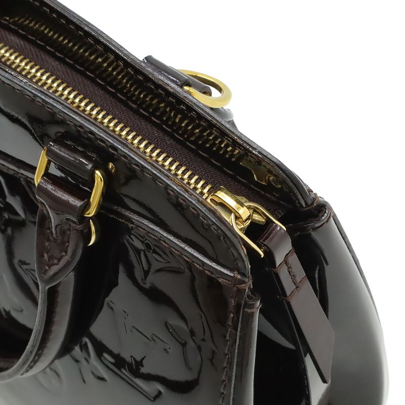 Louis Vuitton Monogram Vernis PM Handbag Mini Bag 2-Way Shoulder Enamel Calf — view 6