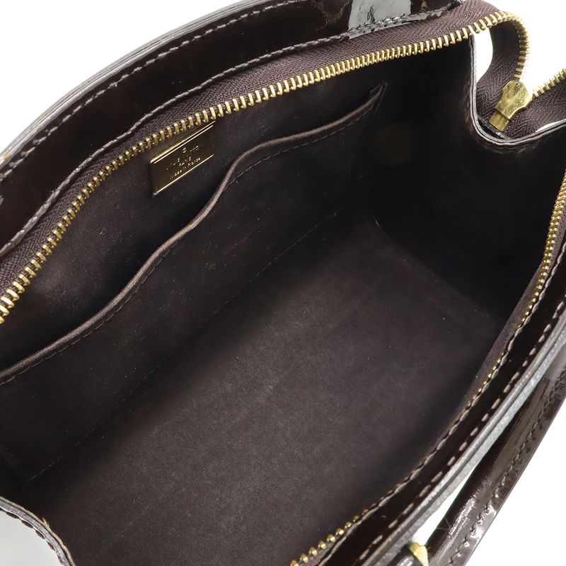 Louis Vuitton Monogram Vernis PM Handbag Mini Bag 2-Way Shoulder Enamel Calf — view 7