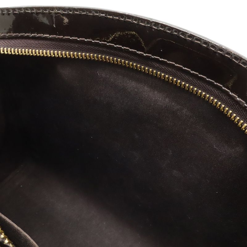 Louis Vuitton Monogram Vernis PM Handbag Mini Bag 2-Way Shoulder Enamel Calf — view 8