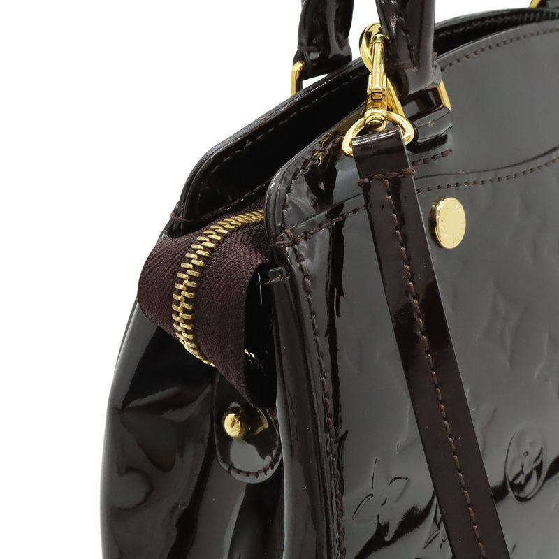 Louis Vuitton Monogram Vernis PM Handbag Mini Bag 2-Way Shoulder Enamel Calf — view 4