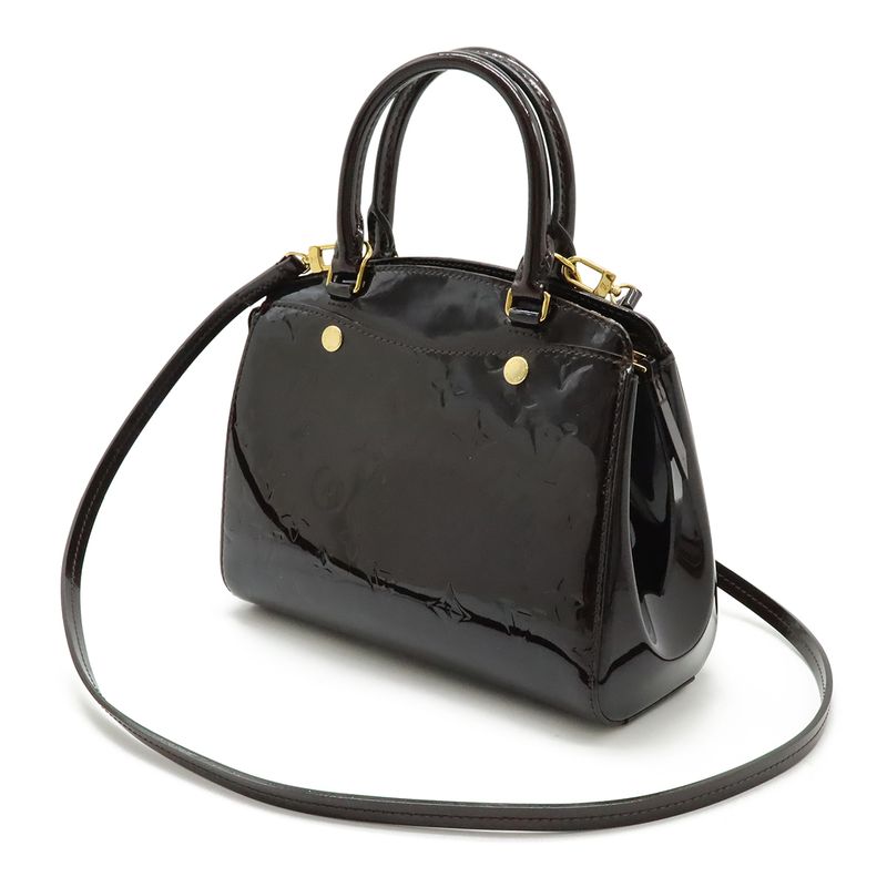 Louis Vuitton Monogram Vernis PM Handbag Mini Bag 2-Way Shoulder Enamel Calf — view 2
