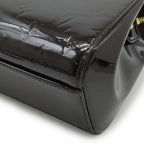 Louis Vuitton Monogram Vernis PM Handbag Mini Bag 2-Way Shoulder Enamel Calf — view 3