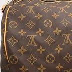 Louis Vuitton Monogram Sac Porochon Boston Bag Travel Purse 2-Way — view 6