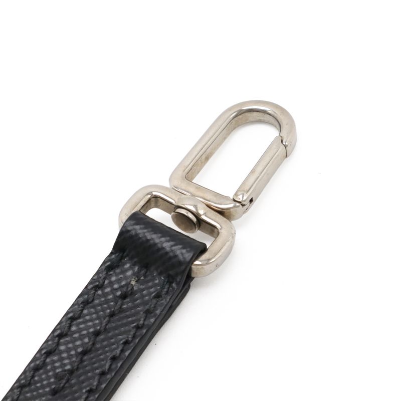 Prada Second Bag Clutch Multi Pouch Leather Nero Black Silver Hardware — view 5