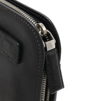 Prada Second Bag Clutch Multi Pouch Leather Nero Black Silver Hardware — view 4