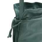 Loewe Flamenco Drawstring Bag Shoulder Crossbody Nappa Leather Blue Green — view 5