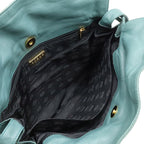 Loewe Flamenco Drawstring Bag Shoulder Crossbody Nappa Leather Blue Green — view 6
