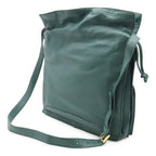 Loewe Flamenco Drawstring Bag Shoulder Crossbody Nappa Leather Blue Green — view 2