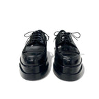 Hermes Loafers Leather Shoes Black Thick Sole — view 2