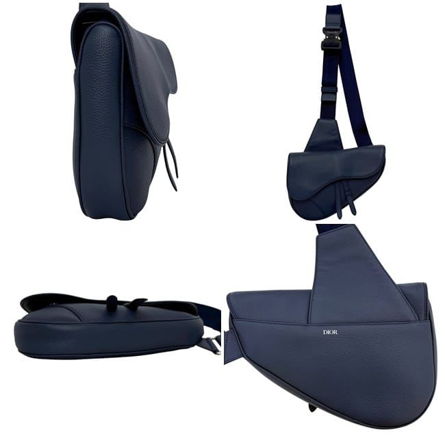 Christian Dior Body Bag Saddle Navy Blue