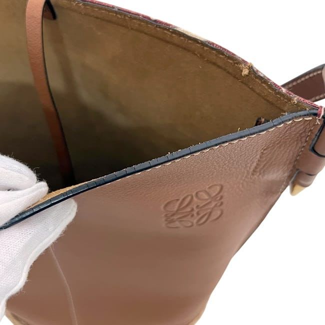 Loewe Shoulder Bag Gate Bucket Brown Paula's Ibiza