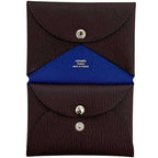 Hermes Bifold Wallet Calvi Duo Brown Blue Coin Purse — view 6
