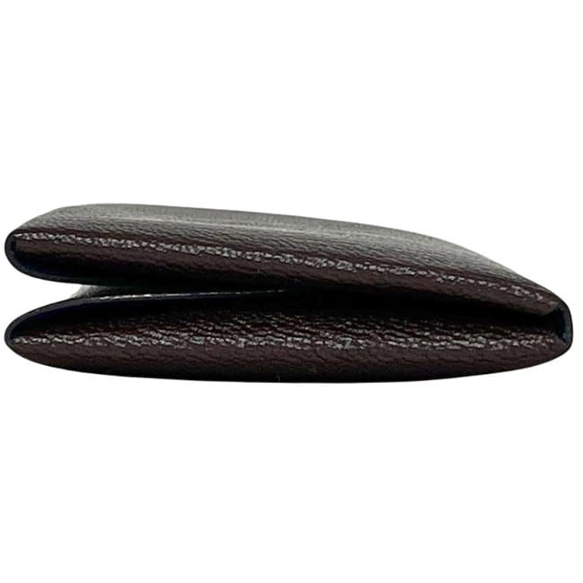 Hermes Bifold Wallet Calvi Duo Brown Blue Coin Purse — view 4