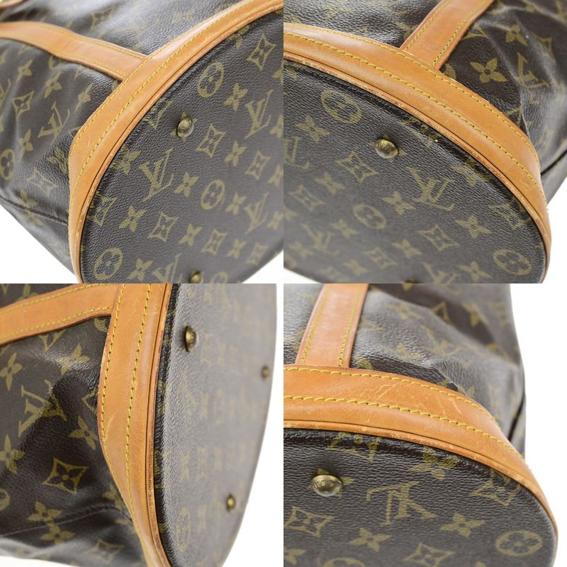 Louis Vuitton Bucket GM Tote Bag Monogram Leather 61 Bs165 — view 8