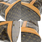 Louis Vuitton Bucket GM Tote Bag Monogram Leather 61 Bs165 — view 8