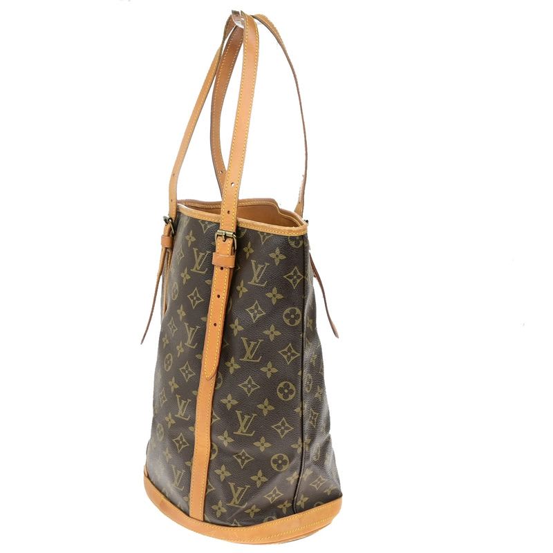 Louis Vuitton Bucket GM Tote Bag Monogram Leather 61 Bs165 — view 4