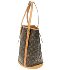 Louis Vuitton Bucket GM Tote Bag Monogram Leather 61 Bs165 — view 4