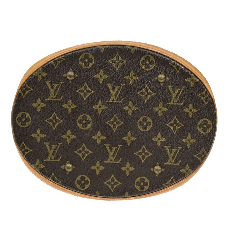 Louis Vuitton Bucket GM Tote Bag Monogram Leather 61 Bs165 — view 7