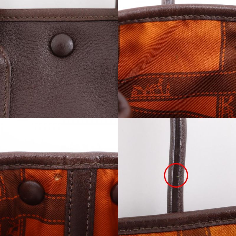 Hermes Garden Twilly Ttpm Bolduc Vaux Swift Brown I Handbag — view 9