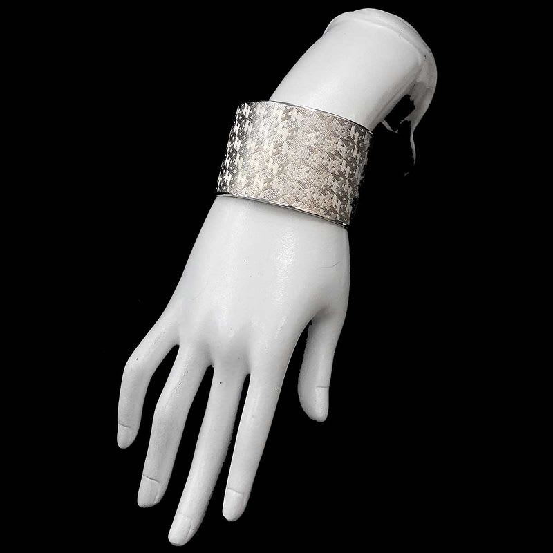 Hermes H Logo 16 cm Bangle Bracelet Silver SV 925 — view 9