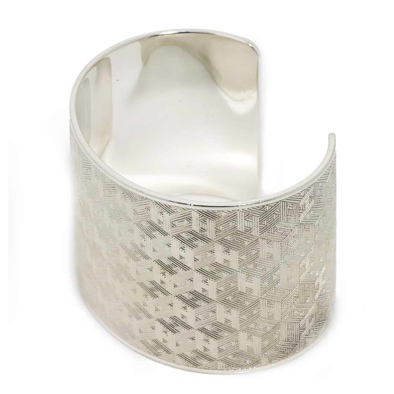 Hermes H Logo 16 cm Bangle Bracelet Silver SV 925 — view 6