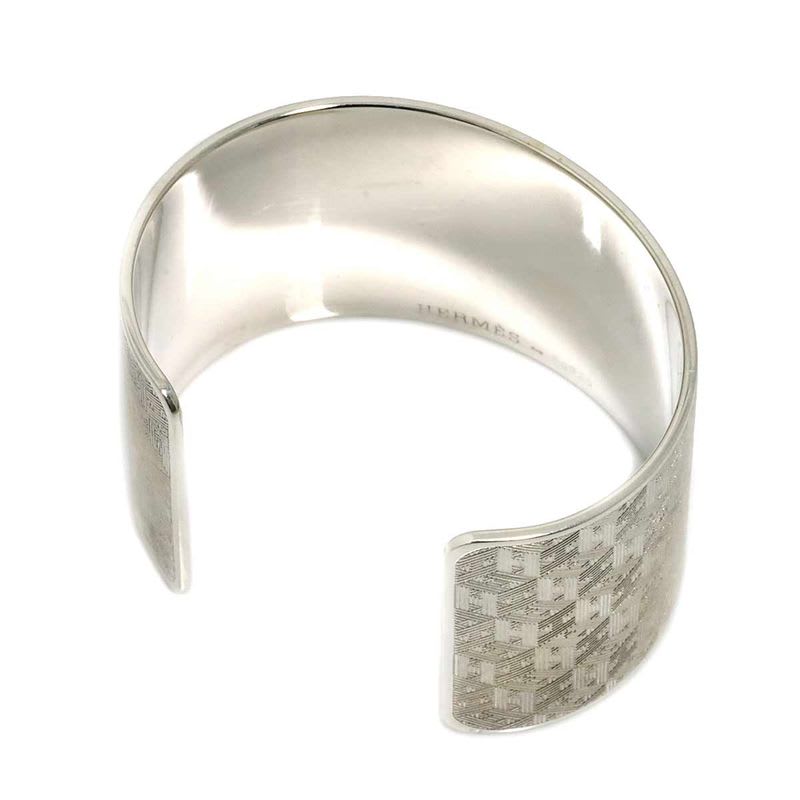 Hermes H Logo 16 cm Bangle Bracelet Silver SV 925 — view 5