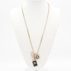 Chanel Choker Gold Coco Mark Lip Charm Rhinestone — view 9