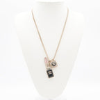 Chanel Choker Gold Coco Mark Lip Charm Rhinestone — view 8