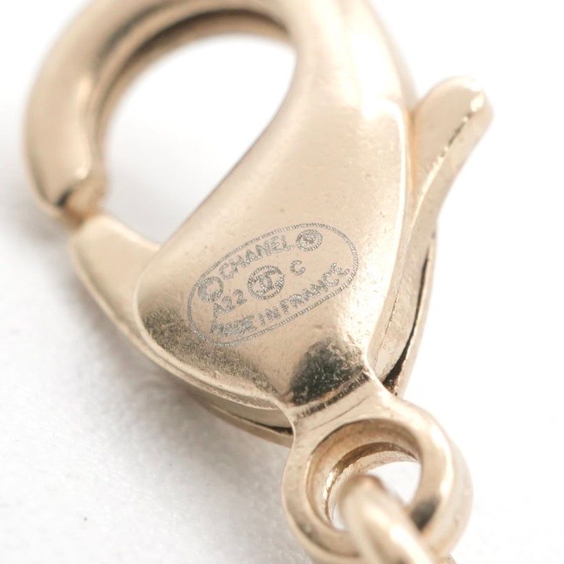 Chanel Choker Gold Coco Mark Lip Charm Rhinestone — view 7