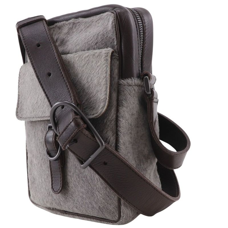 Bottega Veneta Haraco Calf Gray Brown Shoulder Bag — view 2