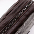 Bottega Veneta Haraco Calf Gray Brown Shoulder Bag — view 8