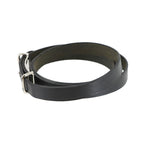 Hermes Hapi Double Tour Bracelet Leather Black Silver Hardware Accessories — view 3