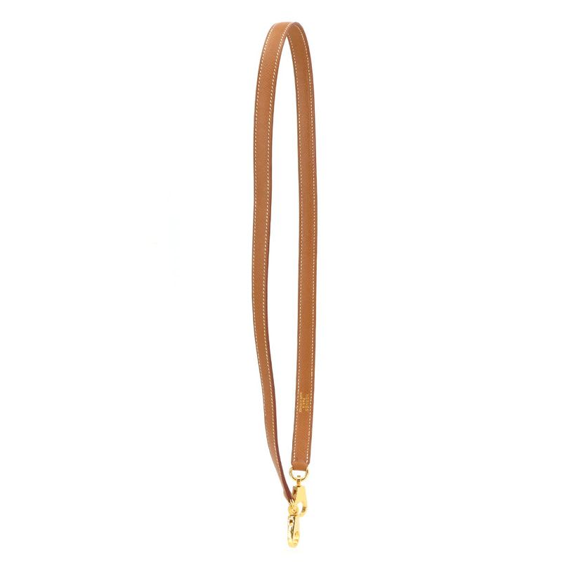Hermes Kelly Bolide Shoulder Strap Courchevel Epson Gold Brown Accessory — view 2